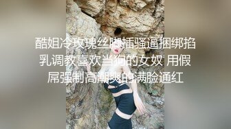 酷姐冷玫瑰丝脚插骚逼捆绑掐乳调教喜欢当狗的女奴 用假屌强制高潮爽的满脸通红