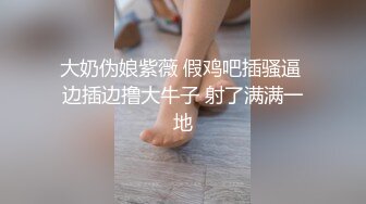 大奶伪娘紫薇 假鸡吧插骚逼 边插边撸大牛子 射了满满一地